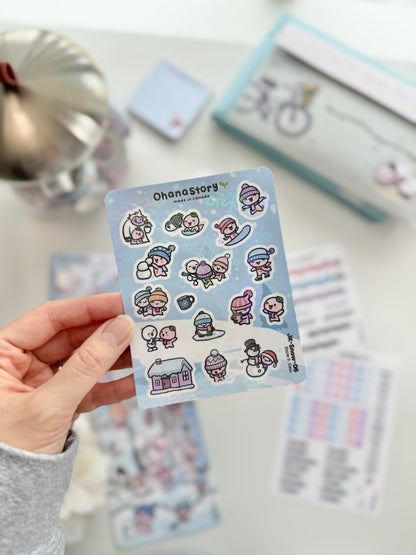 JK-Snow-All | Snow Day Journaling Stickers Kit