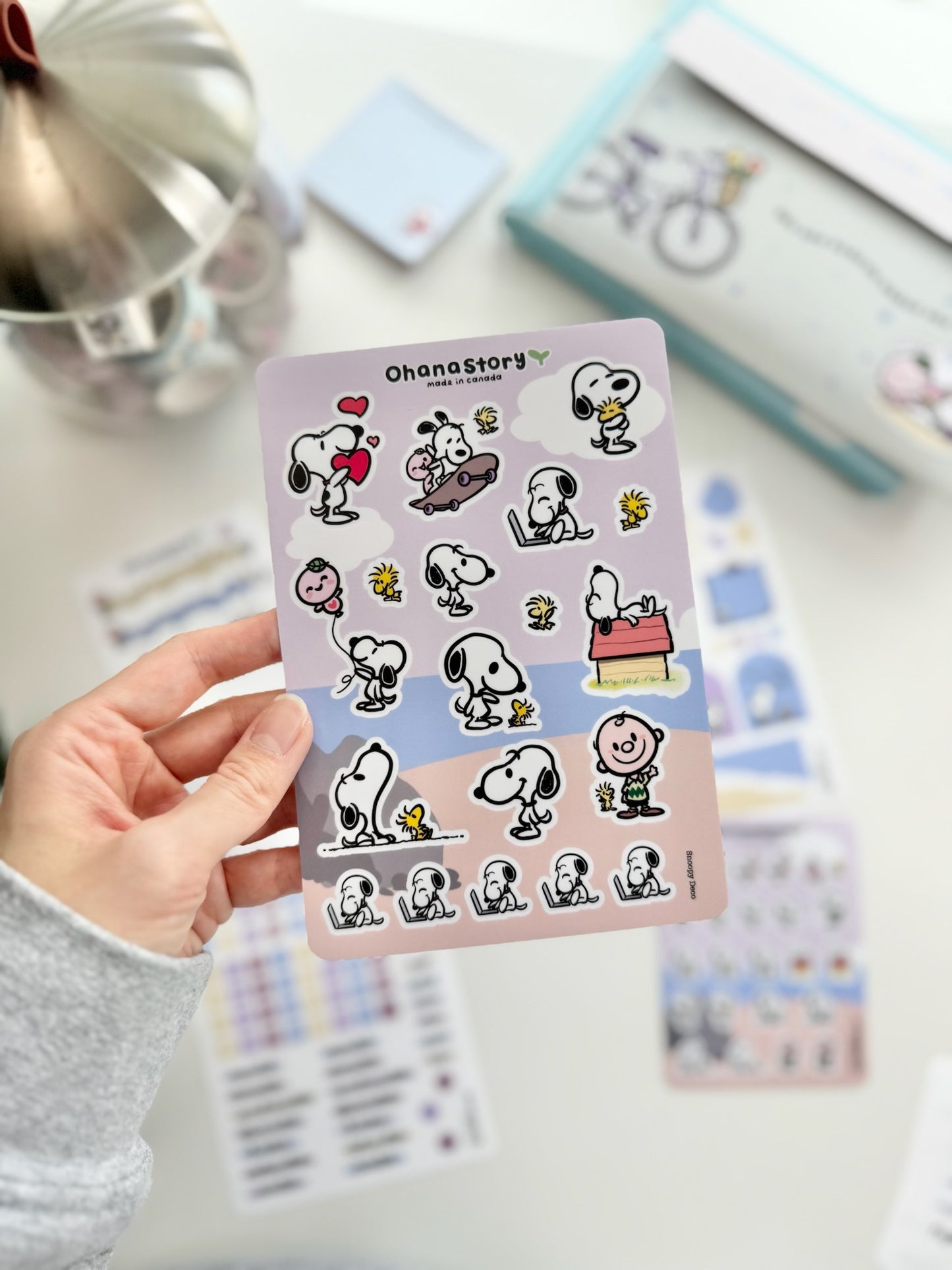 JK-Snoopy-All | Snoopy Journaling Stickers Kit