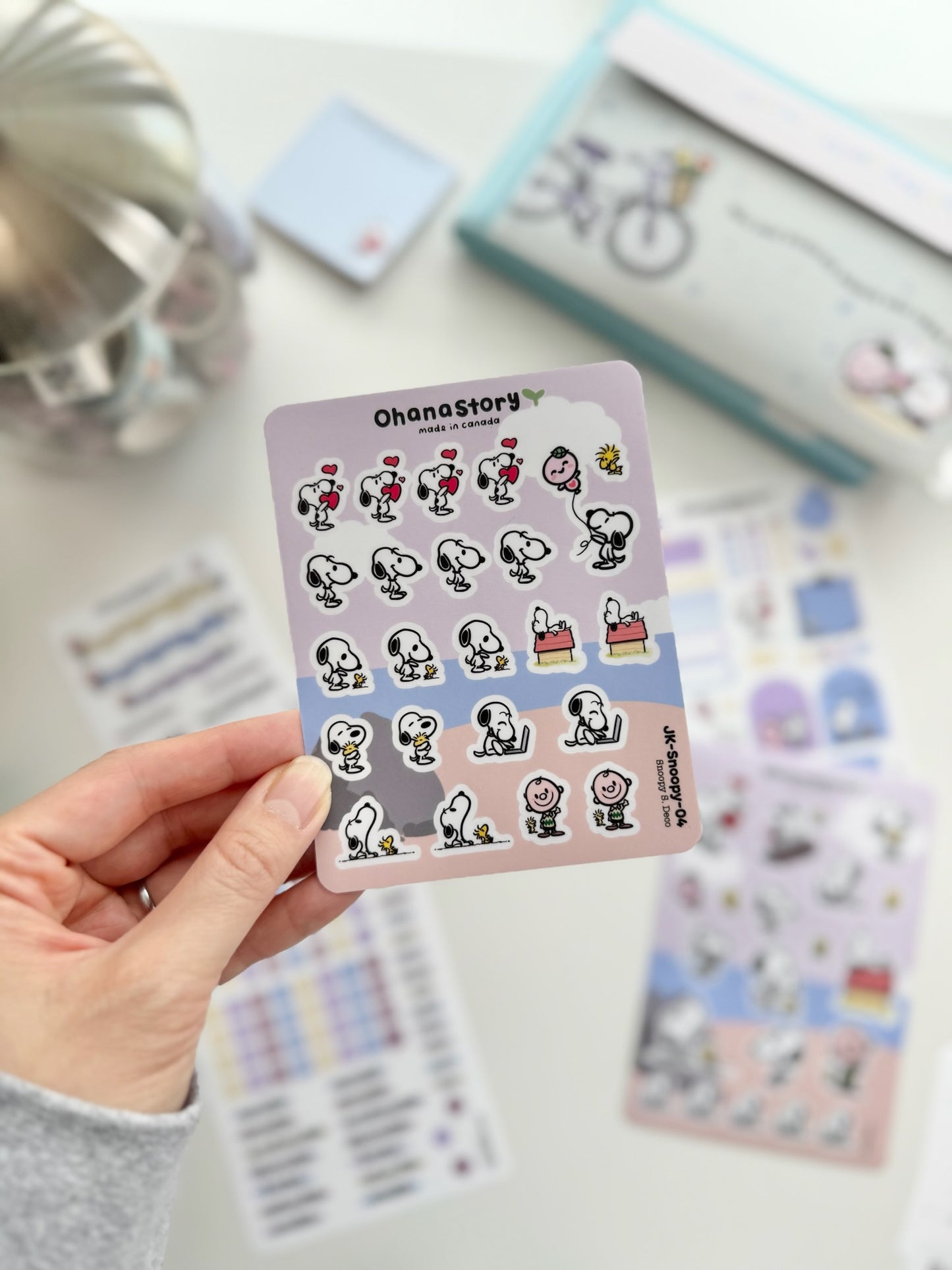 JK-Snoopy-All | Snoopy Journaling Stickers Kit