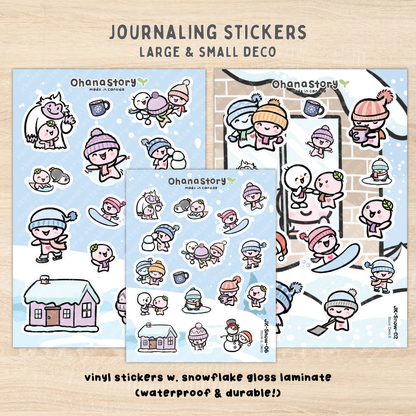 JK-Snow-All | Snow Day Journaling Stickers Kit
