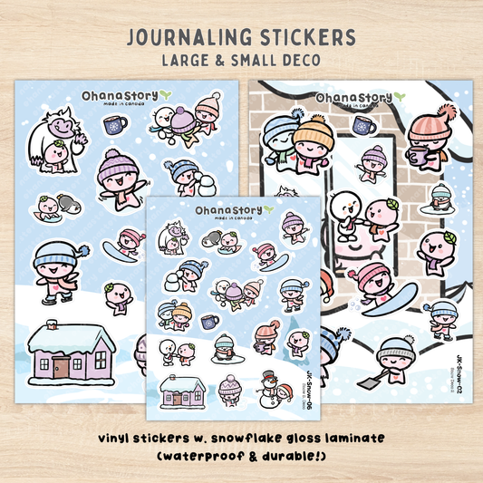 JK-Snow-All | Snow Day Journaling Stickers Kit