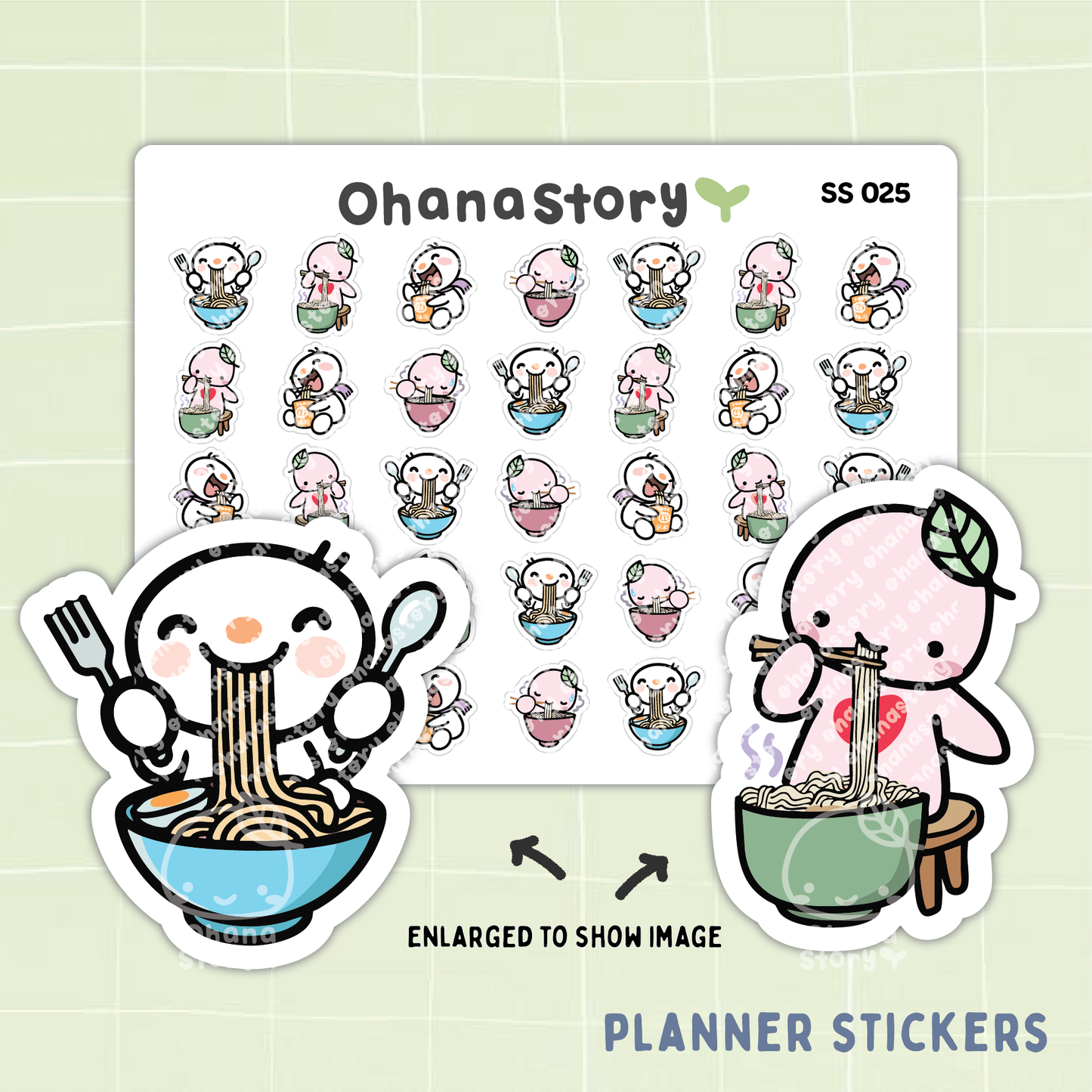 SS025 | Ramen Icon Stickers Sheet