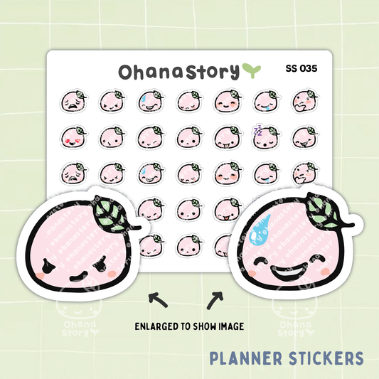 SS035 | Buji Emoji V2 Icon Stickers Sheet