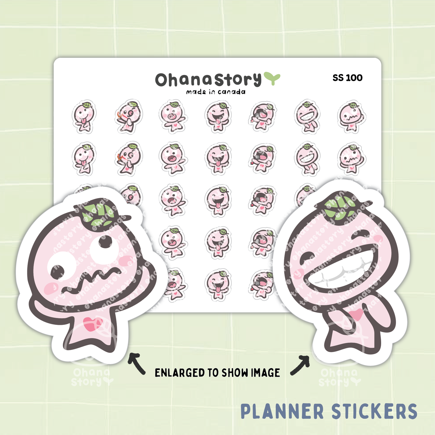 SS100 | Silly Buji V1 Icon Stickers Sheet