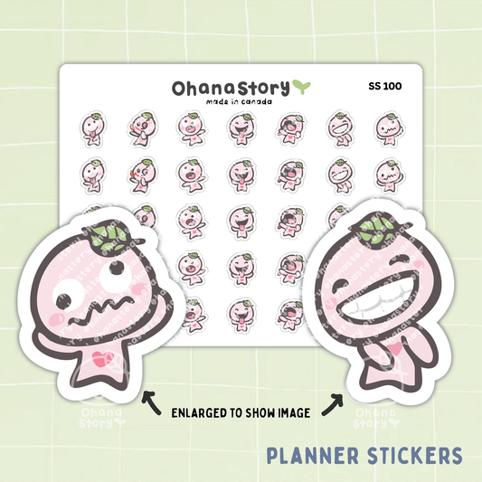 SS100 | Silly Buji V1 Icon Stickers Sheet