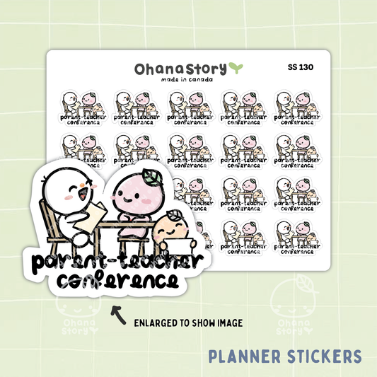 SS130 | Parent Teacher Conference Icon Stickers Sheet