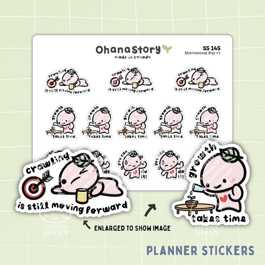 SS145 | Motivational Buji V1 Stickers Sheet