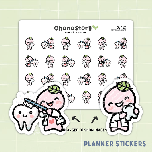 SS152 | Dentist Appointment Icon Stickers Sheet