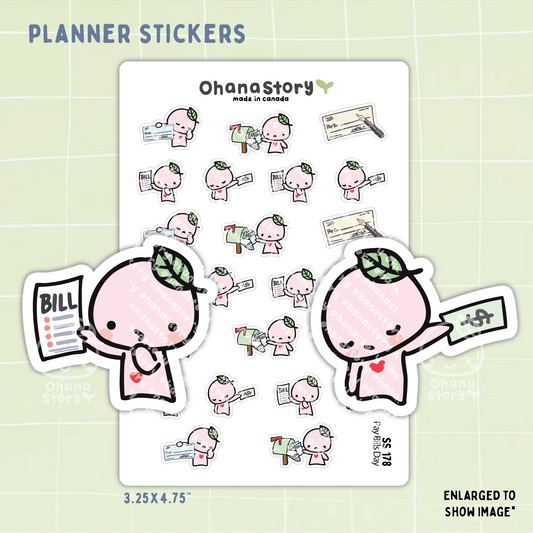 SS178 | Pay Bills Buji Icon Stickers Sheet