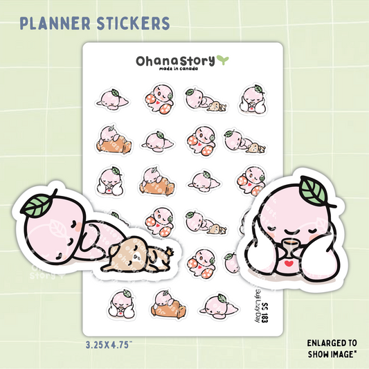 SS183 | Lazy Day Buji Icon Stickers Sheet