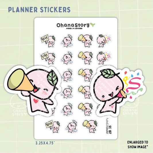 SS187 | Let's Celebrate Buji Icon Stickers Sheet