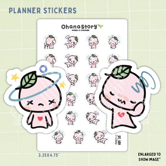 SS189 | Dizzy Buji Icon Stickers Sheet