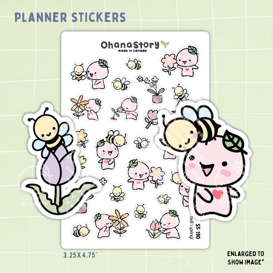 SS190 | It's Spring Buji Icon Stickers Sheet